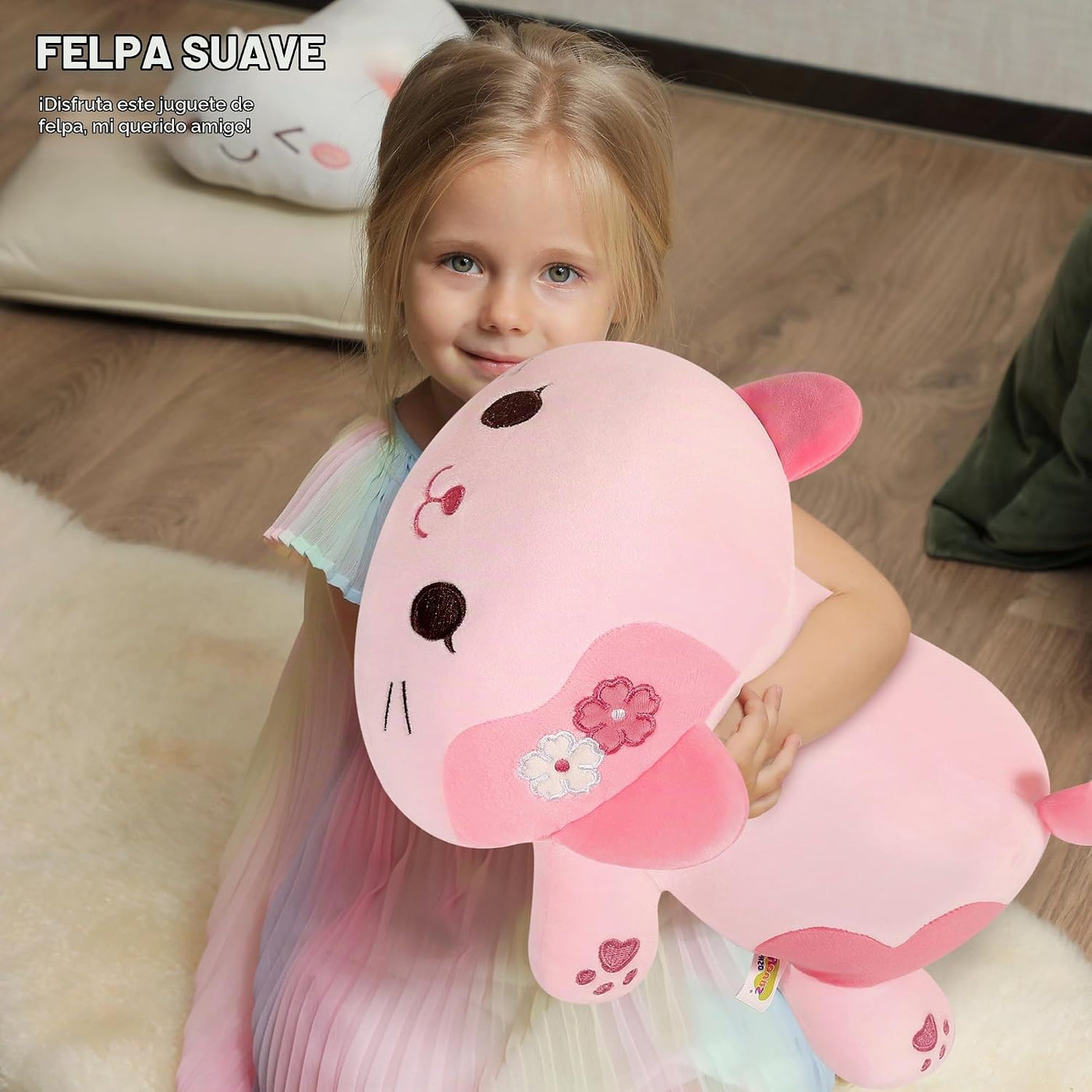 Onsoyours Sakura - Peluche original de gato de 20 pulgadas, almohad...