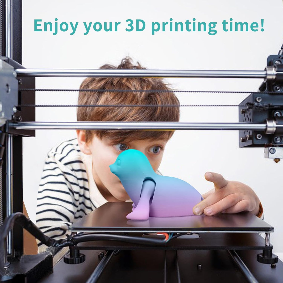 iSANMATE - Filamento PLA Plus de Arcoíris 1.75mm, Cambio Rápido Mul...