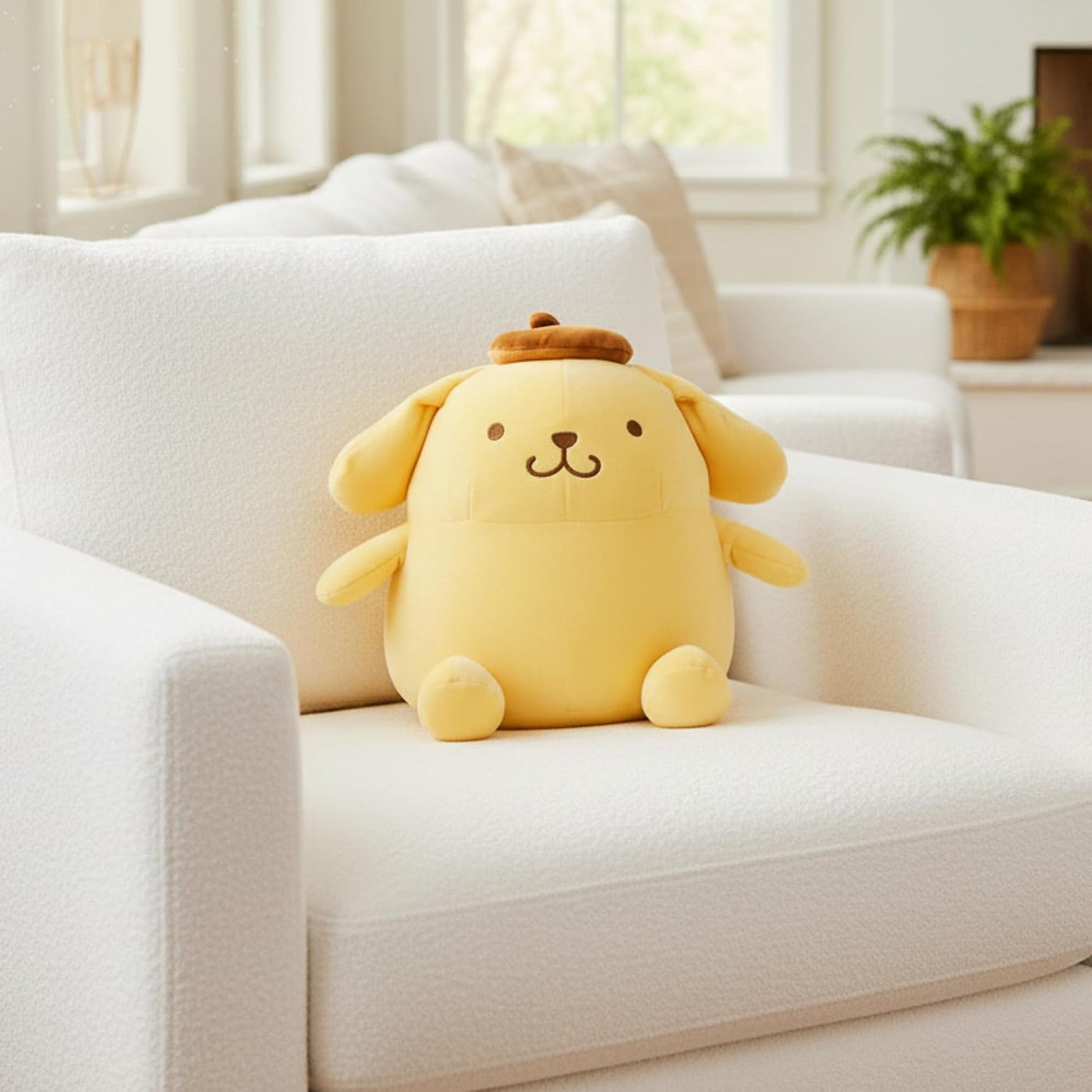 Franco Calm - Almohada con peso de Pompompurin, felpa suave y acoge...
