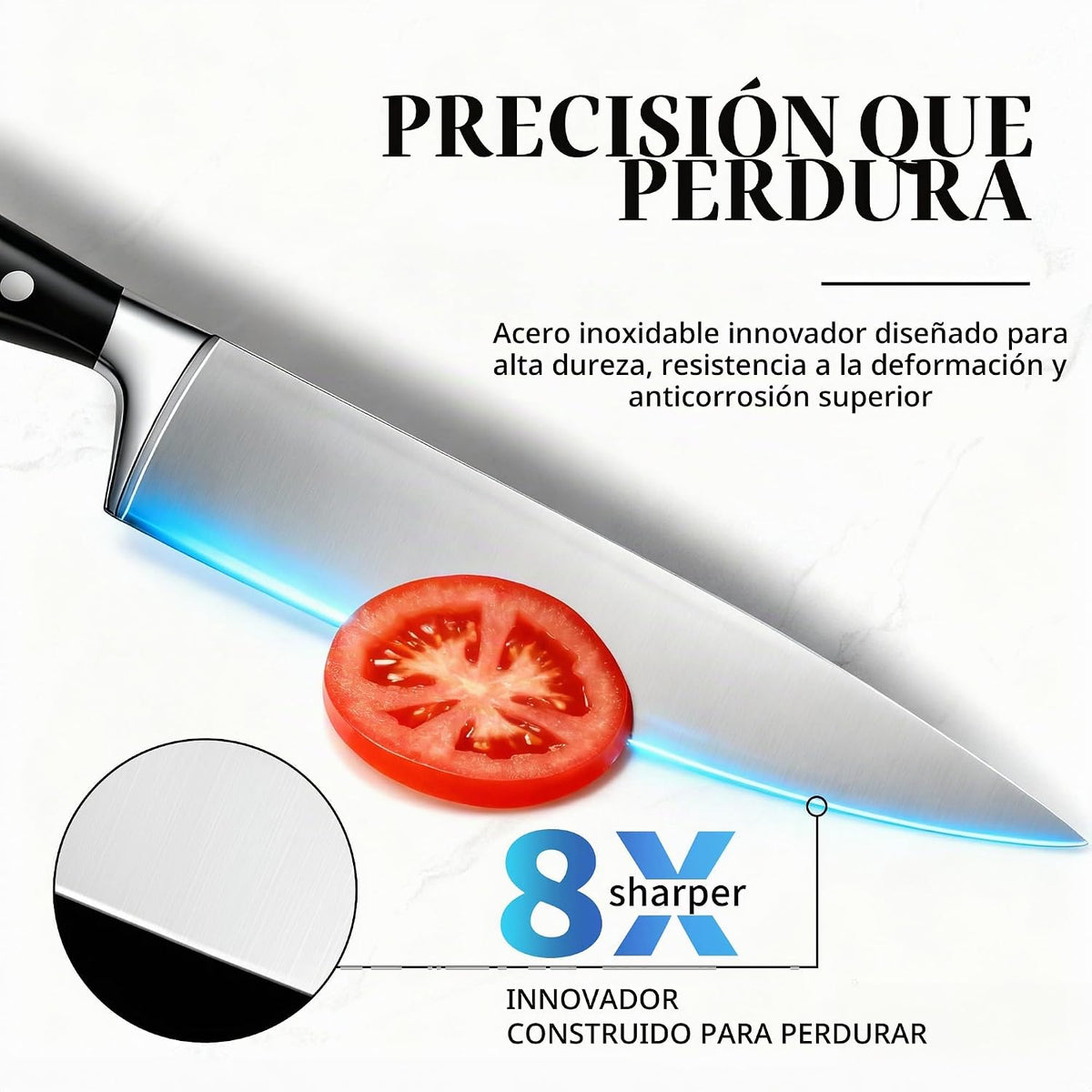 Juego de cuchillos, juego de 15 piezas de cuchillos de cocina premi...