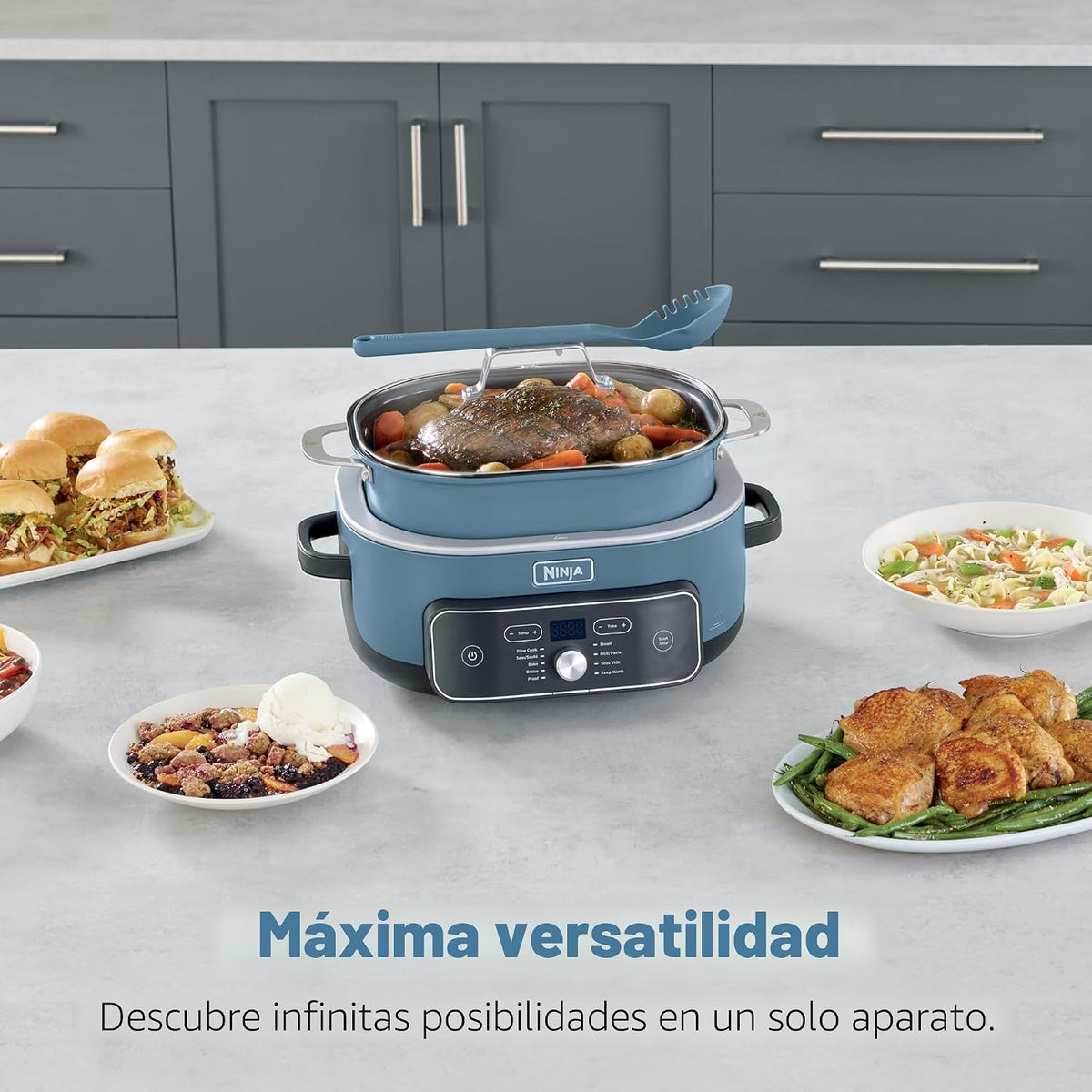 Ninja® PossibleCooker™ PRO Plus 9 en 1, 8.5 cuartos de galón, macar...