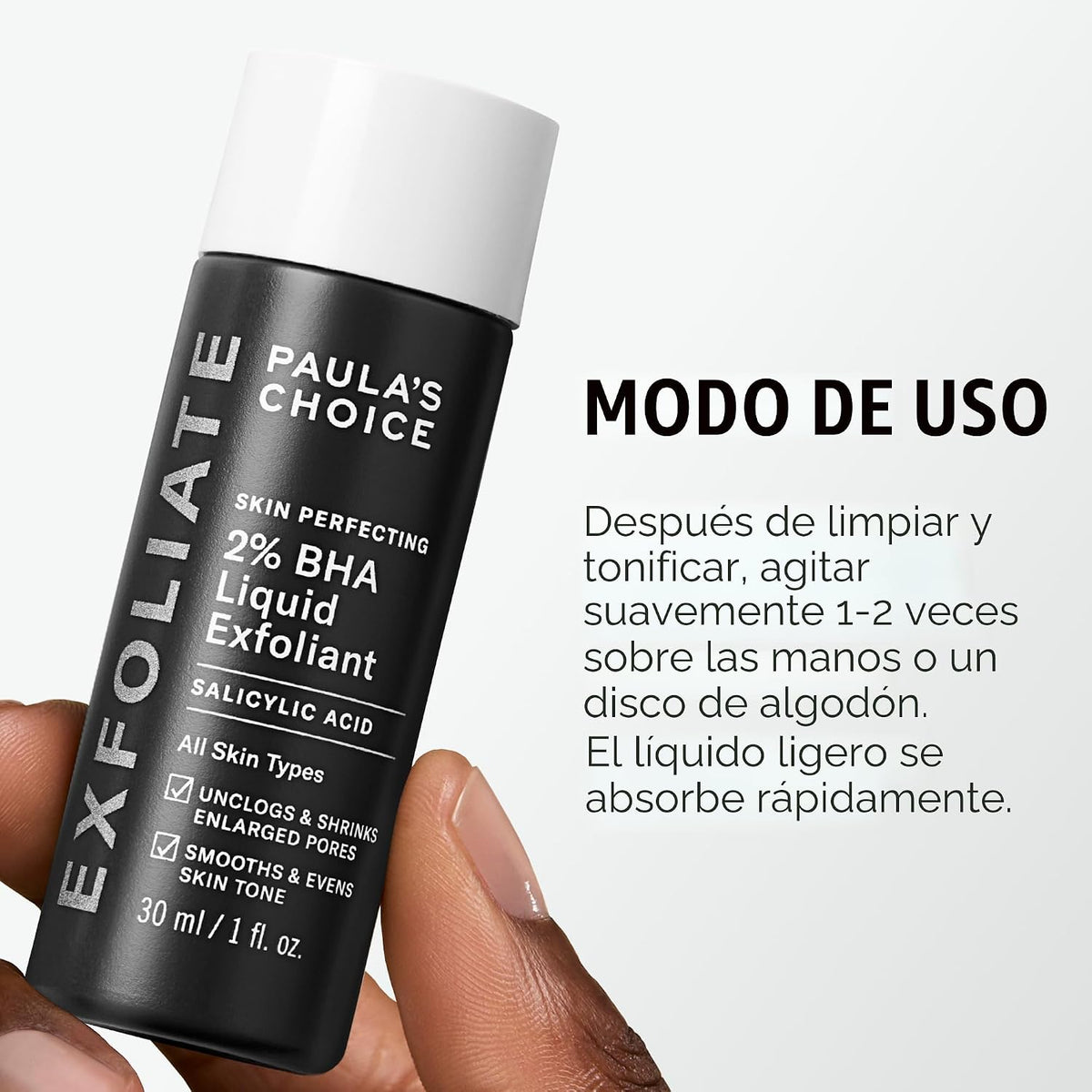 Paula's Choice SKIN PERFECTING 2% BHA Exfoliante líquido sin enjuag...