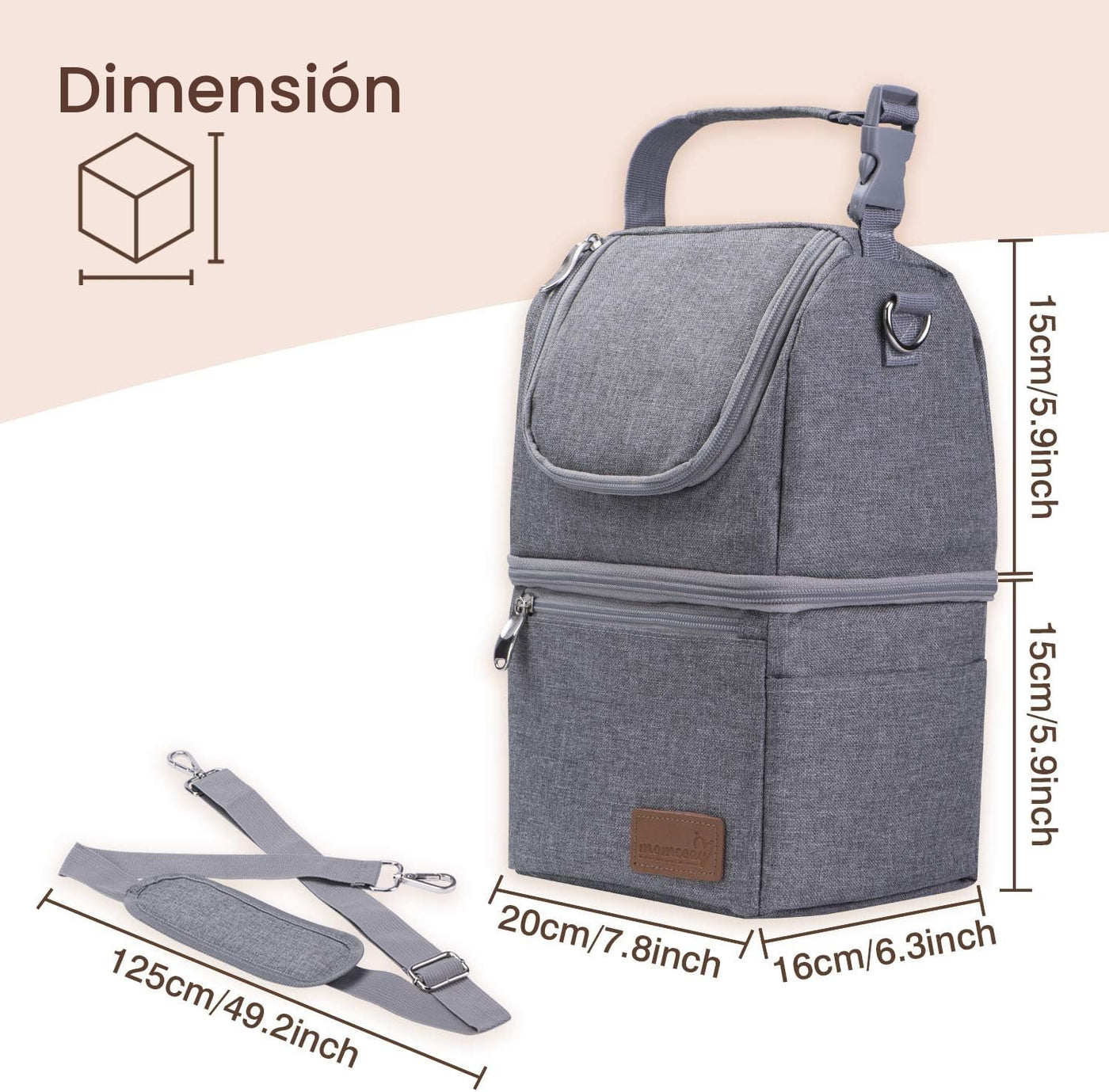Momcozy Bolsa aislada para biberón, bolsa enfriadora de leche mater...
