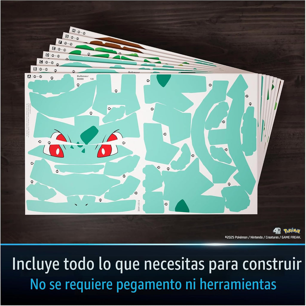 4D Build Pokémon Bulbasaur - Kit de modelo de rompecabezas 3D, deco...