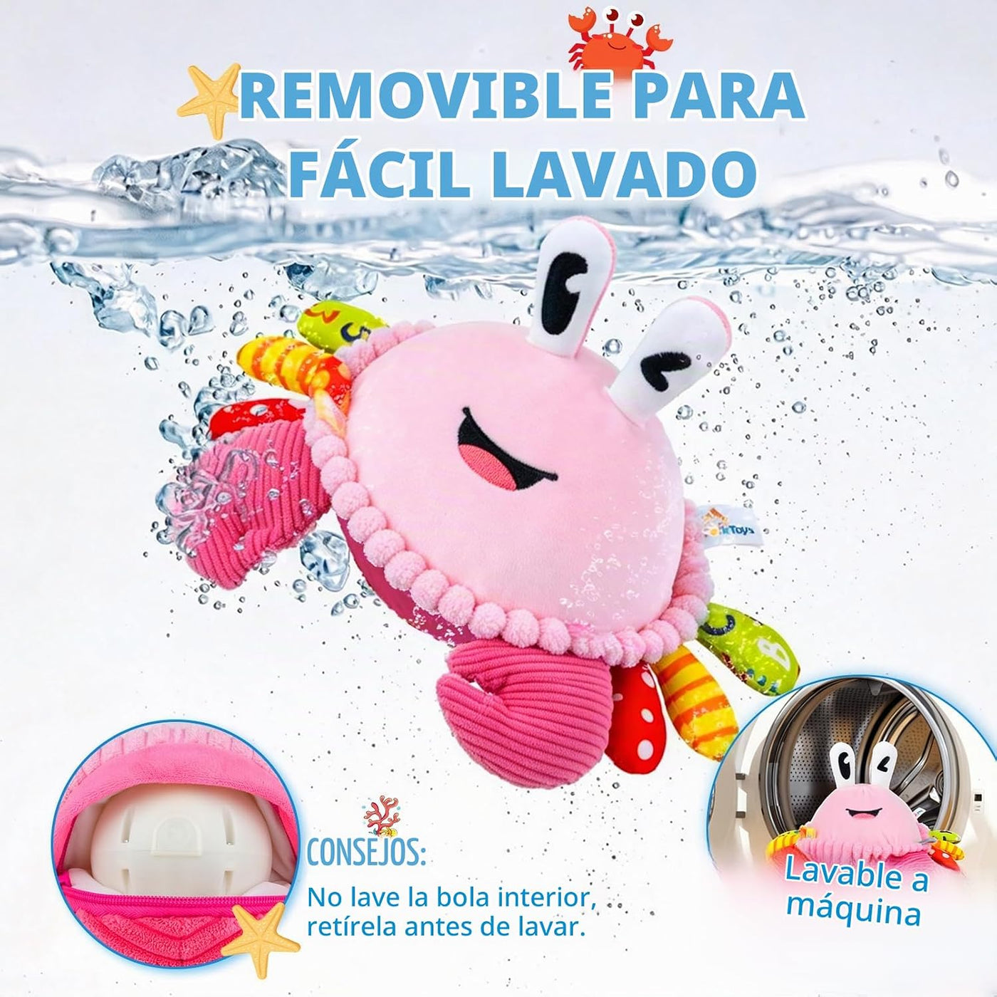 Juguetes para bebés para niñas de 1 año, juguete interactivo para b...