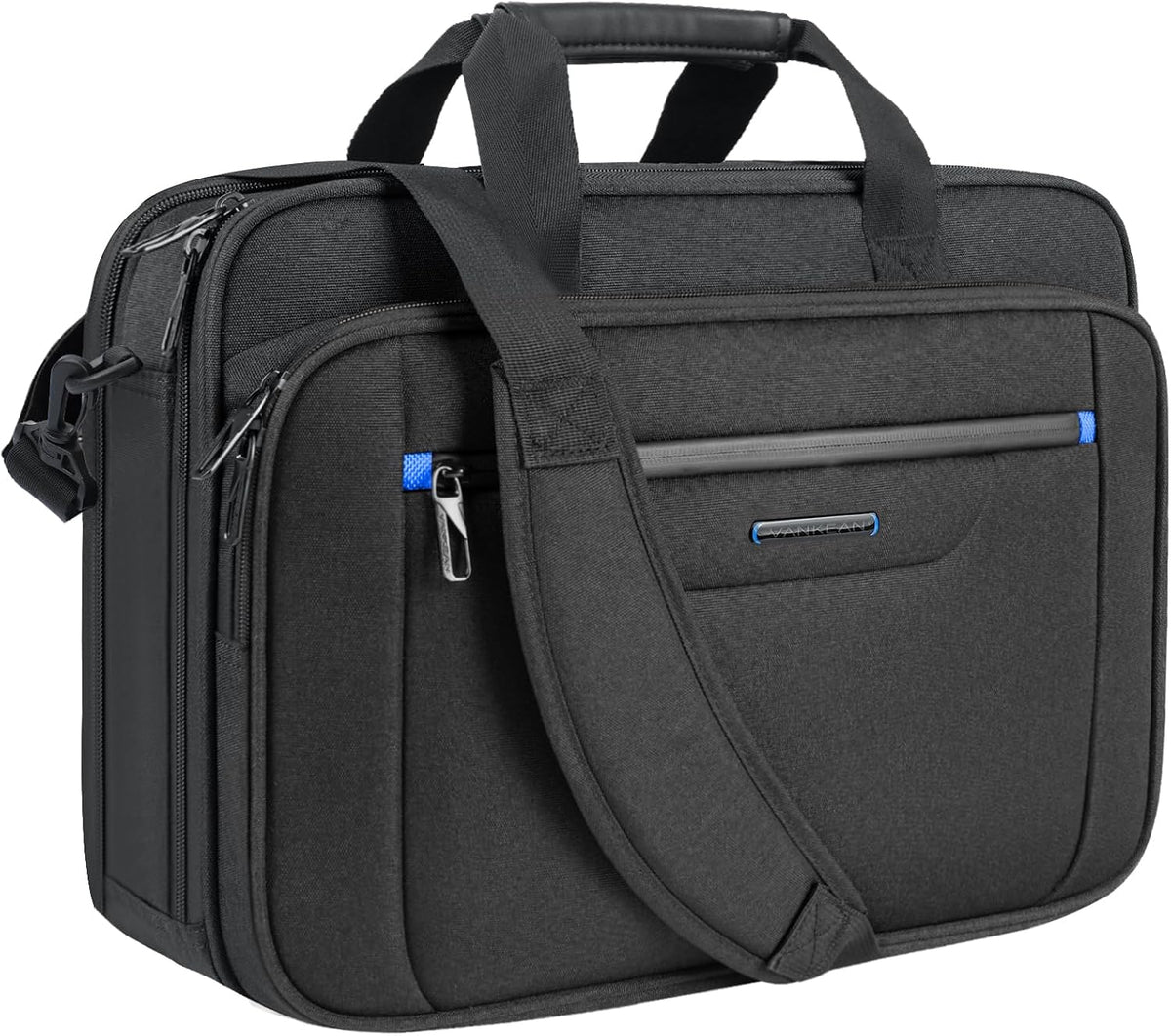 VANKEAN Laptop Briefcase Fits 15.6"-16" Laptop Slim Expandable Shou...