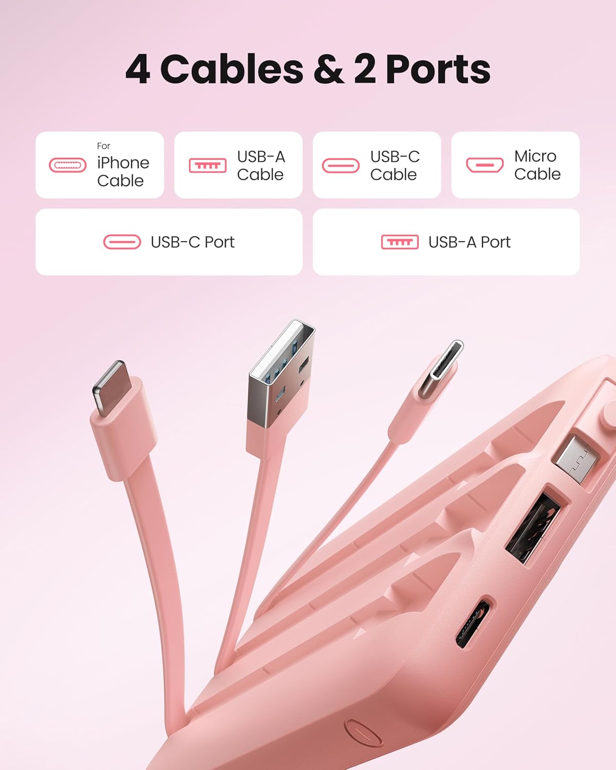 Coowisty Cargador de teléfono portátil, delgado 10000mAh Travel Ess...