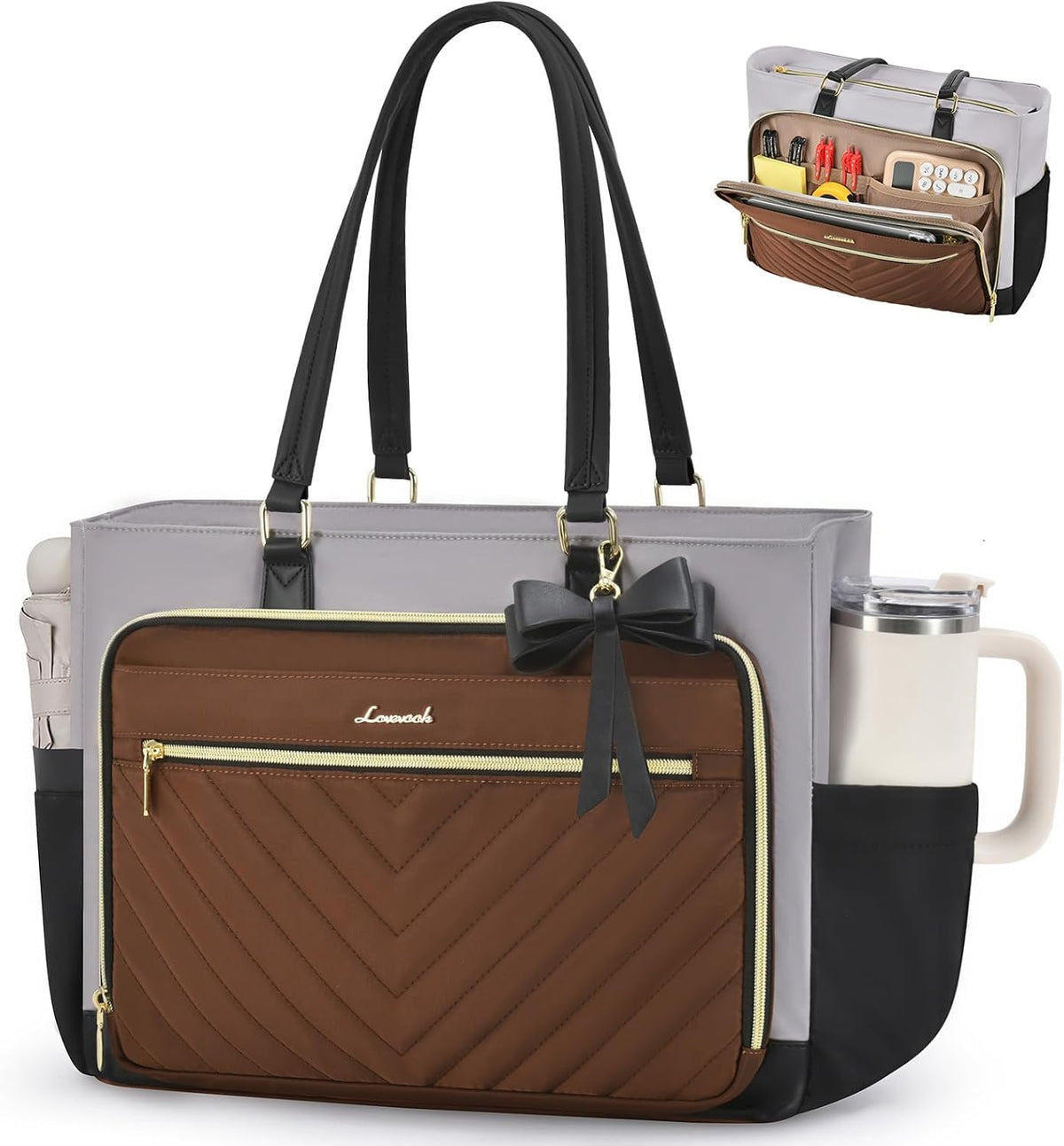 LOVEVOOK Bolsa de mano para profesores para mujer, bolsa de trabajo...
