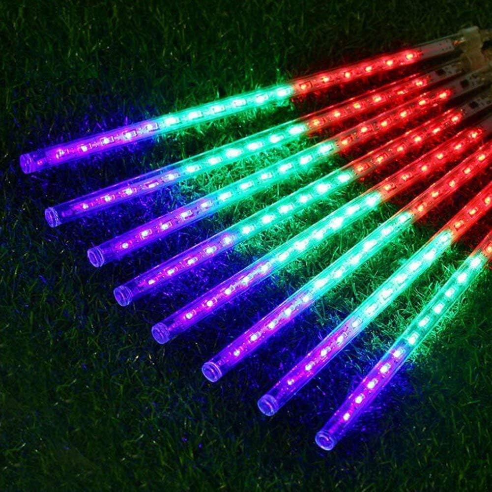 Weepong Luces de lluvia de meteoros con certificado UL 192 LED, 8 t...