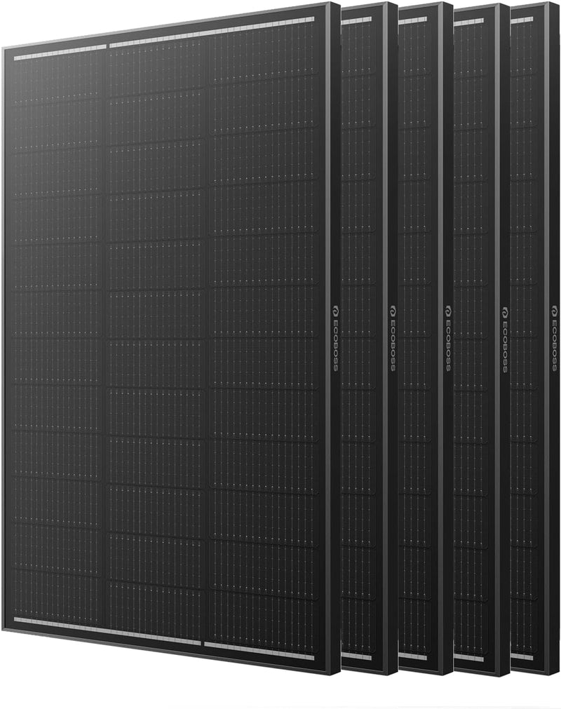 Panel solar de certificación TÜV de 500W, paquete de 5 paneles sola...