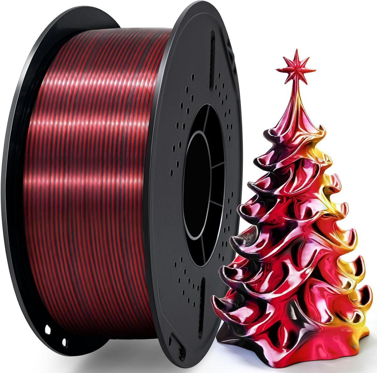 Colourbing Filamento para impresora 3D PLA + de seda tricolor de 0....