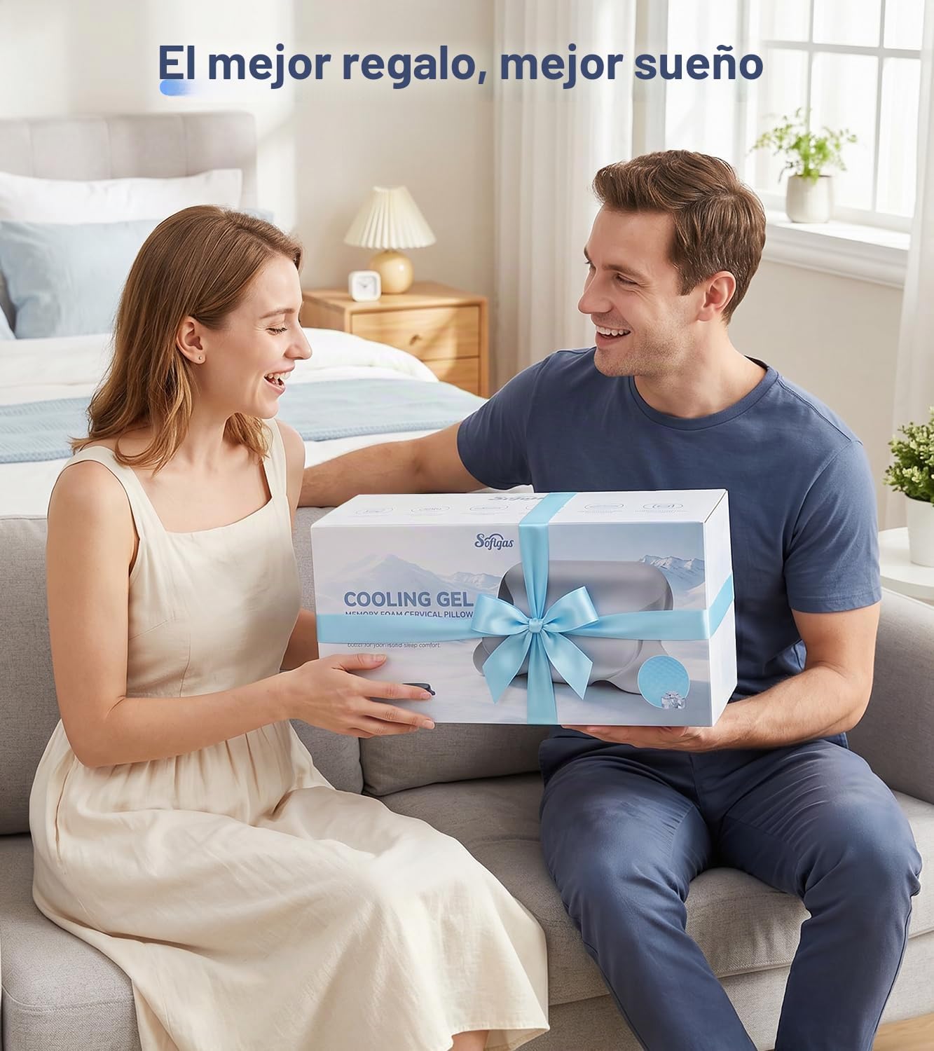 Almohada de espuma viscoelástica de gel de enfriamiento 2026, almoh...