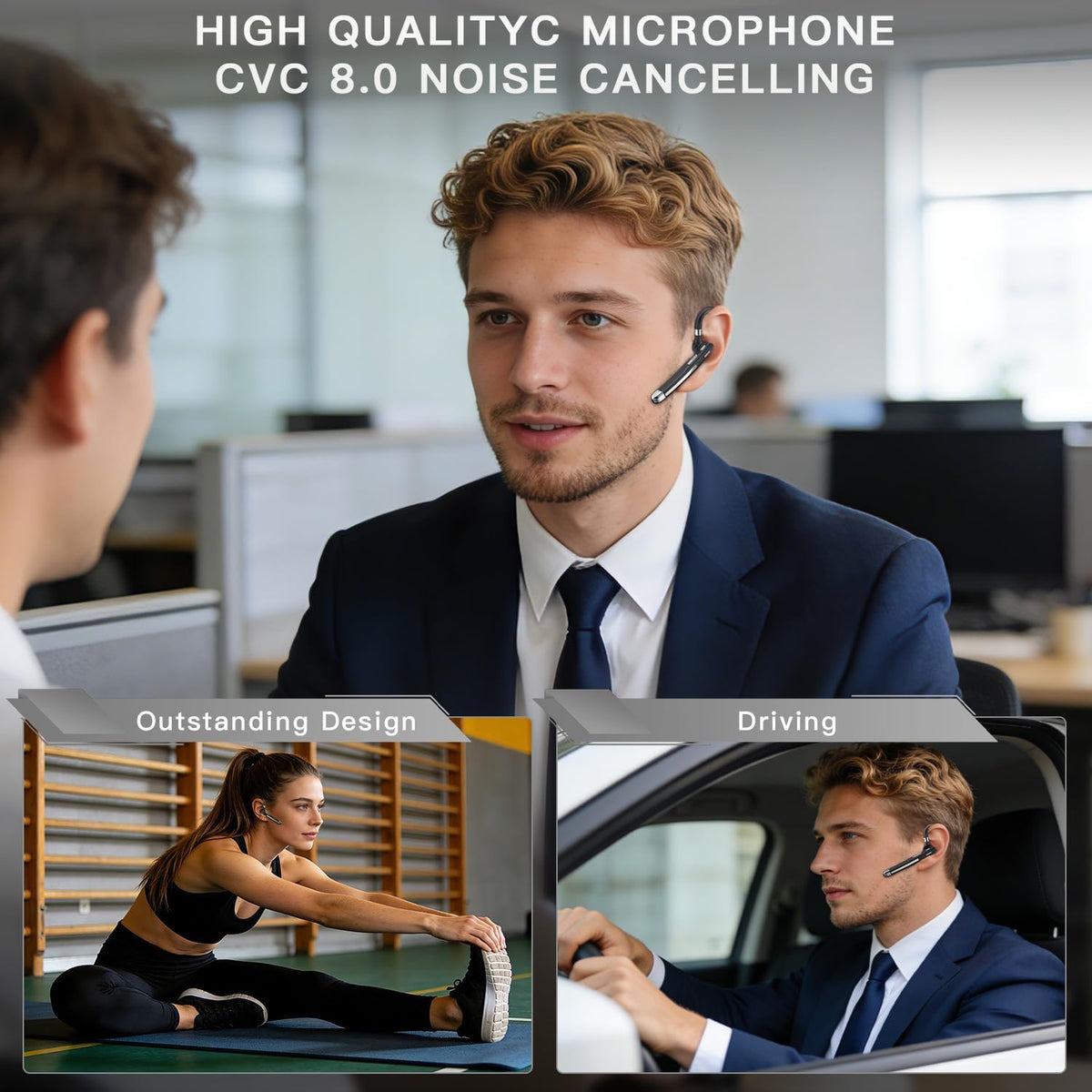 Boytond Auriculares Bluetooth V6.1, auriculares de 100 horas | Auri...