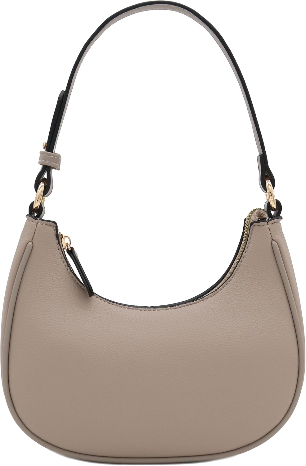 Bolso pequeño de hombro de media luna FashionPuzzle para mujer