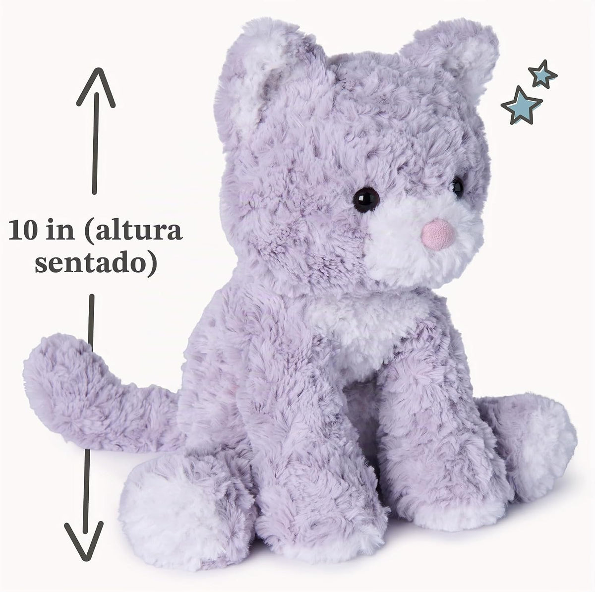GUND Cozys Collection - Juguete de peluche de gatito de 10 pulgadas...