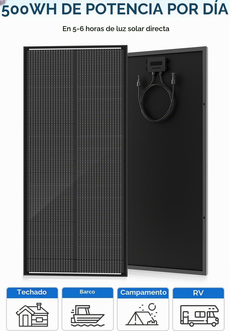 Rvpozwer Panel Solar de 300 Vatios, 25% de Alta Eficiencia, 3PCS Pa...