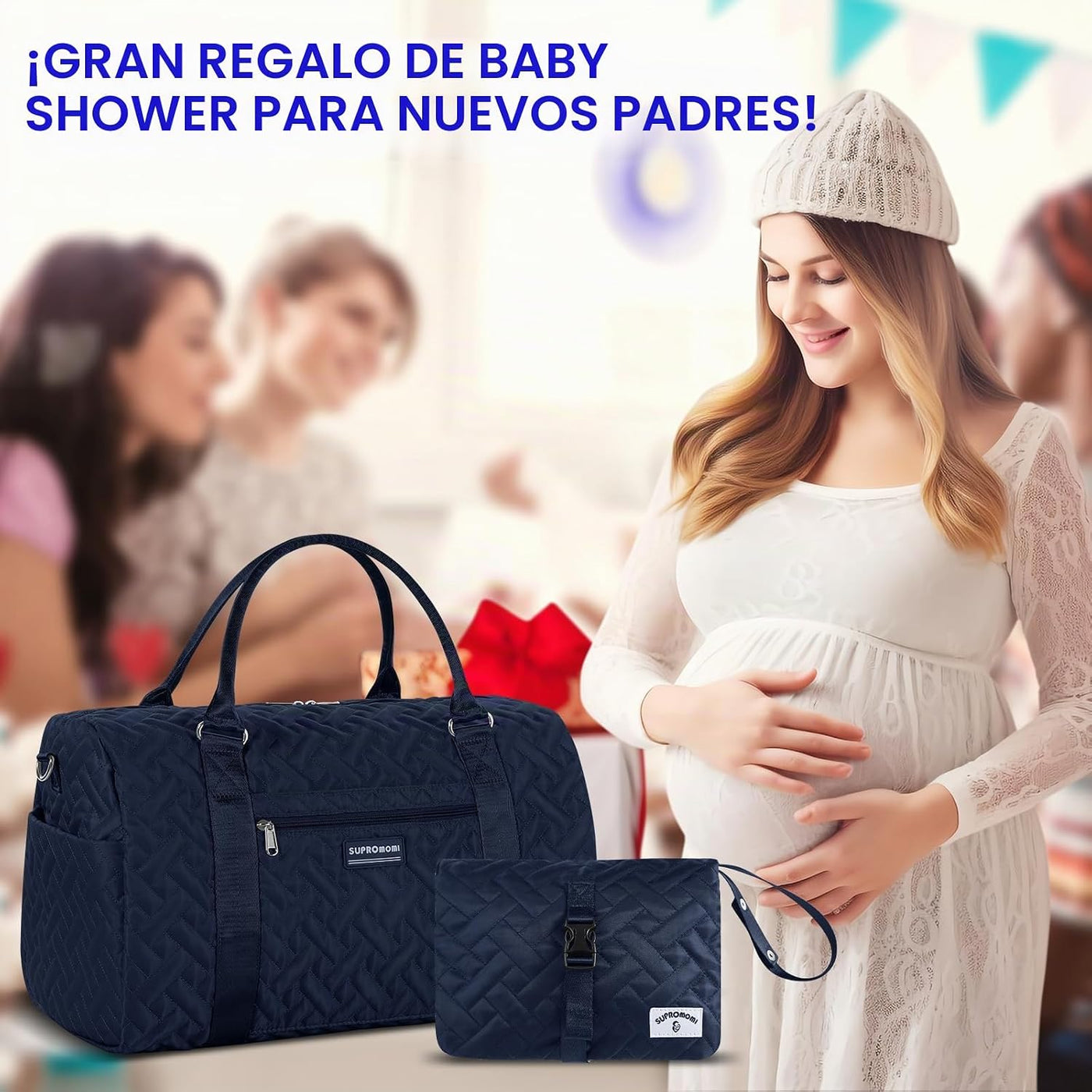 SUPROMOMI Bolsa de pañales: bolso de mamá, bolsa de bebé para niño...