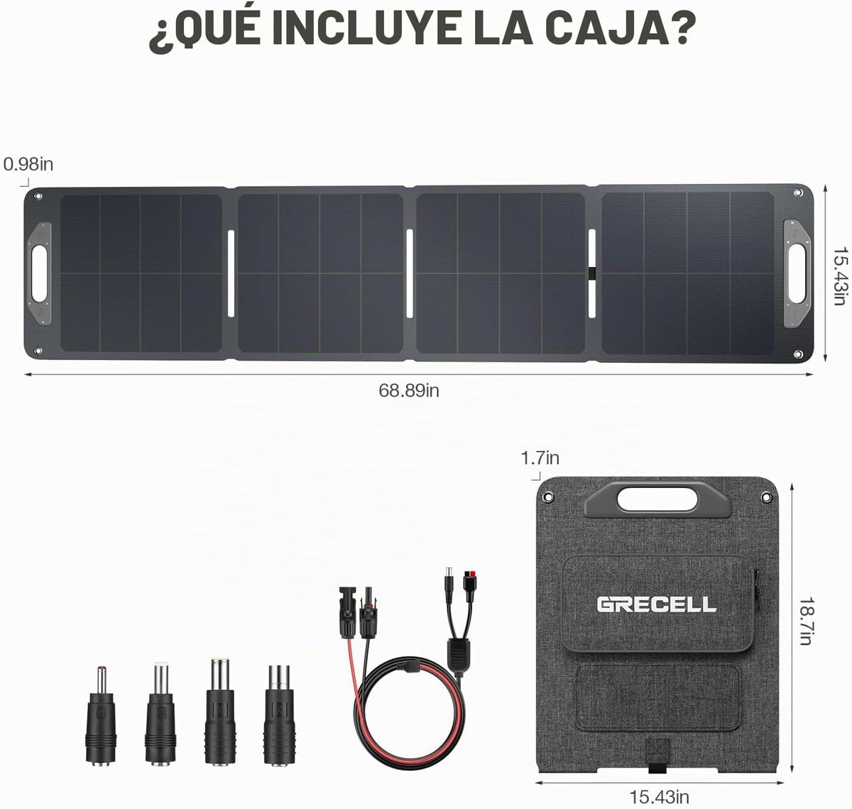 Panel solar portátil 120W para generador de central eléctrica, ultr...