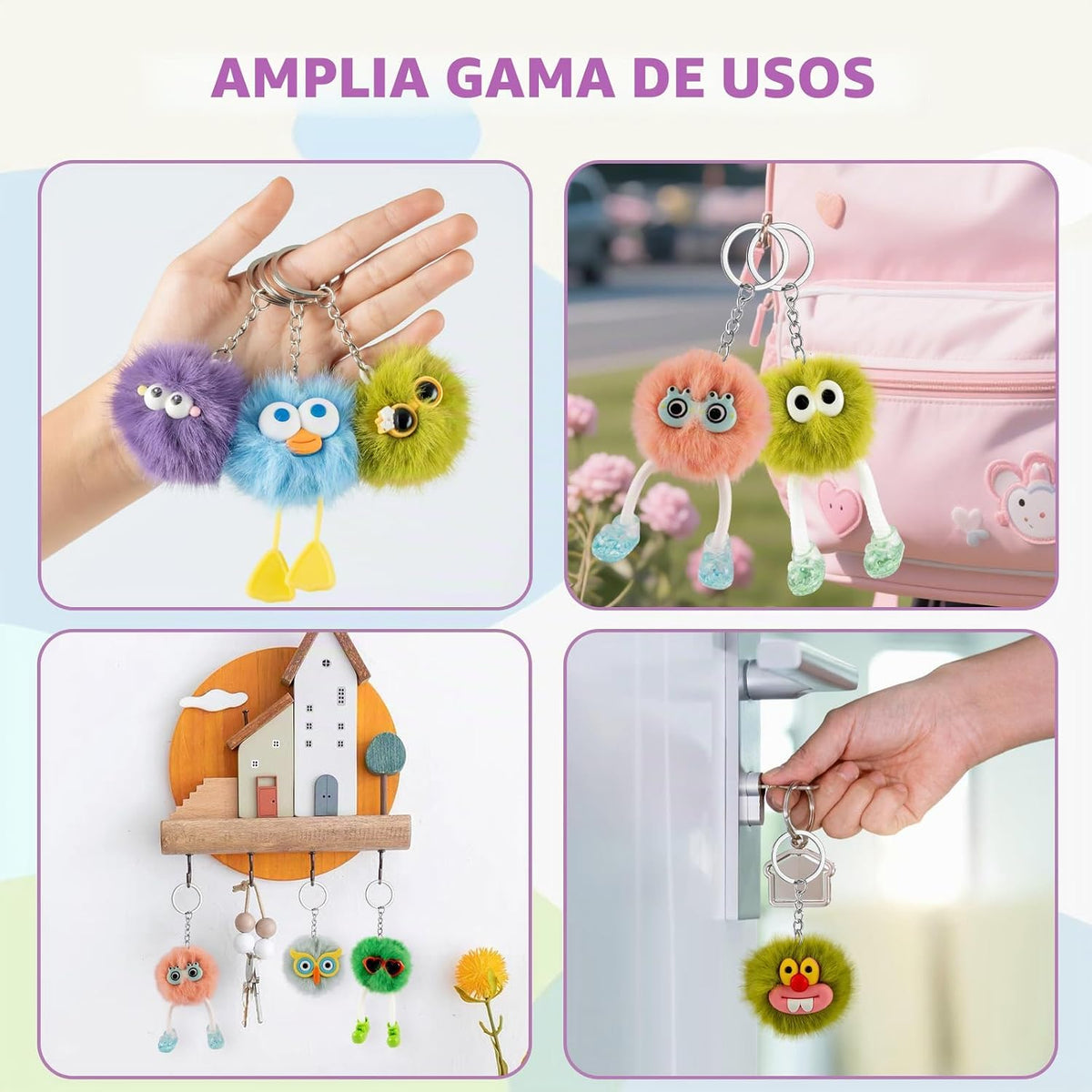 OMyFav 30 llaveros de recuerdo de fiesta, llavero kawaii para cumpl...