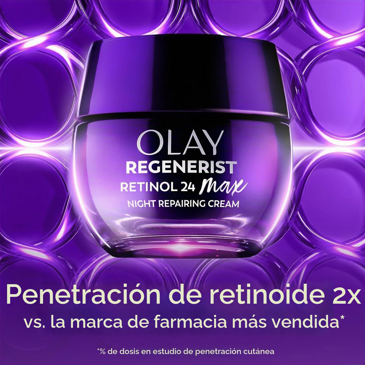 Olay Crema de noche de retinol para mujeres, MAX, hidratante facial...