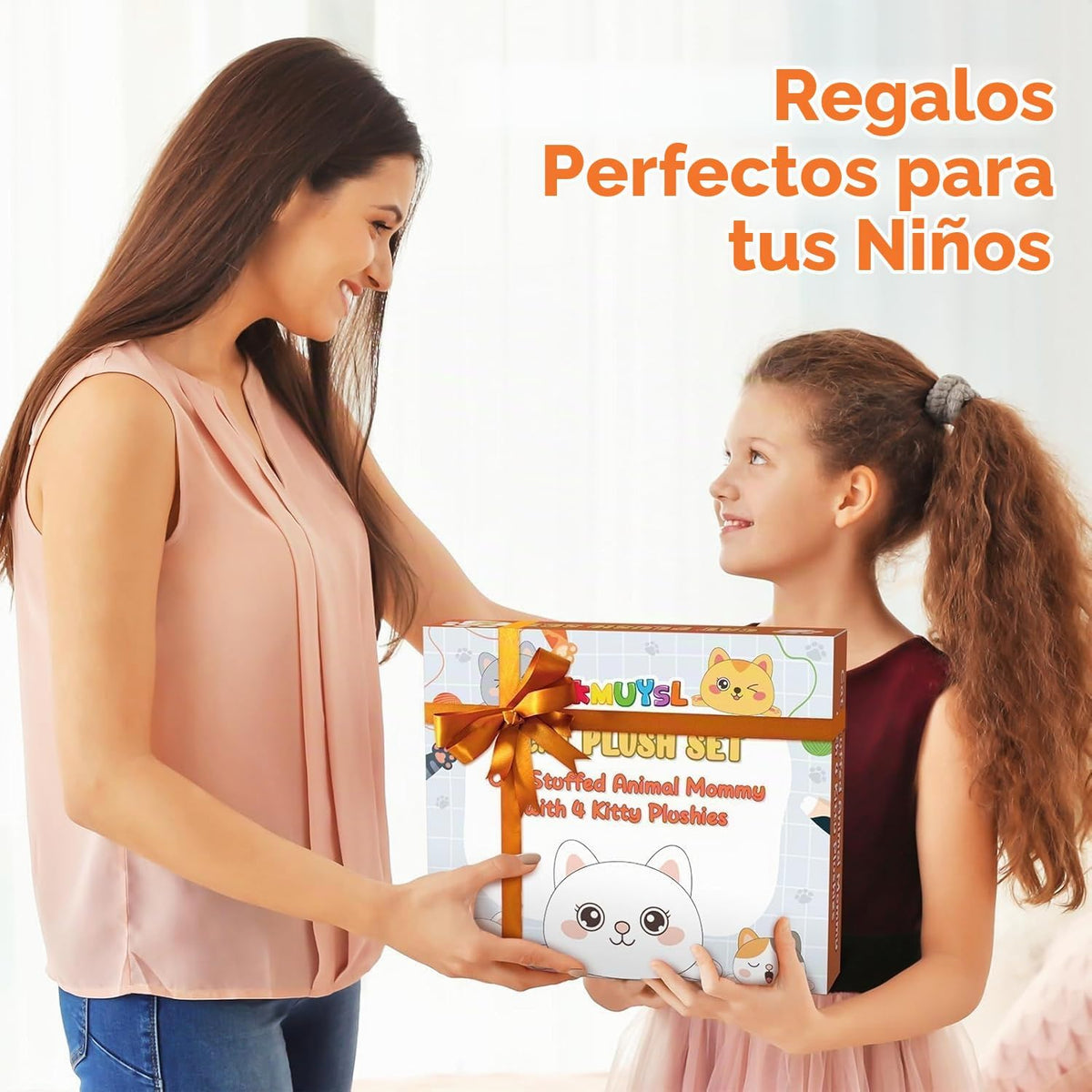 KMUYSL Juguetes de Peluche de Gatos para Niños de 0, 1, 2, 3, 4, 5,...