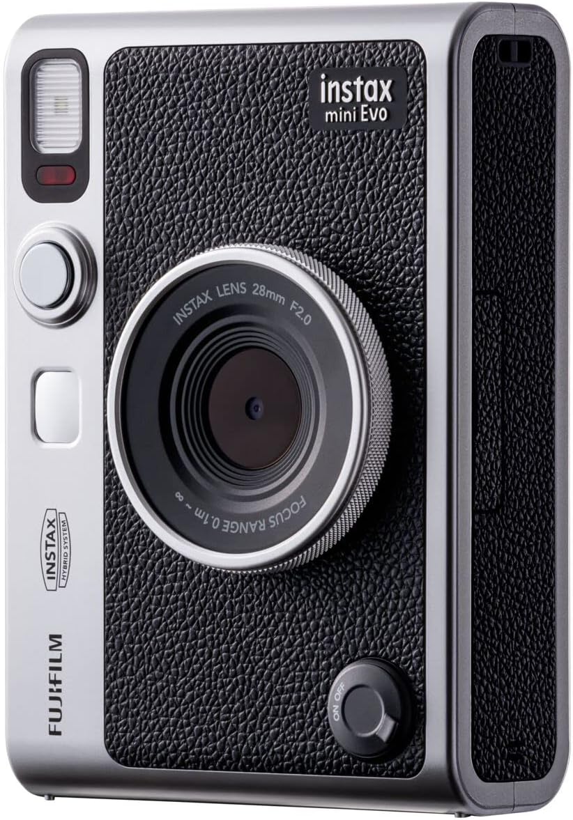 Fujifilm Cámara instantánea Instax Mini EVO, diseño compacto y port...