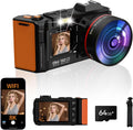 Cámara digital 8K para fotografía, cámara de vlogging WiFi de 92MP...