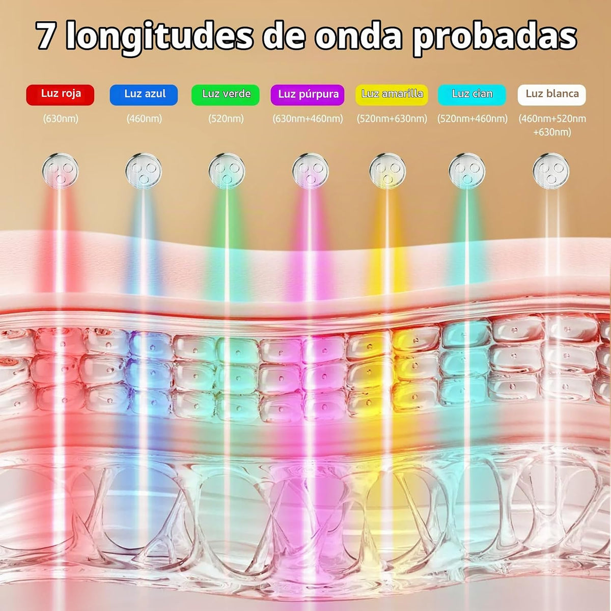 Máscara de terapia de luz roja para cara, máscara de terapia de luz...
