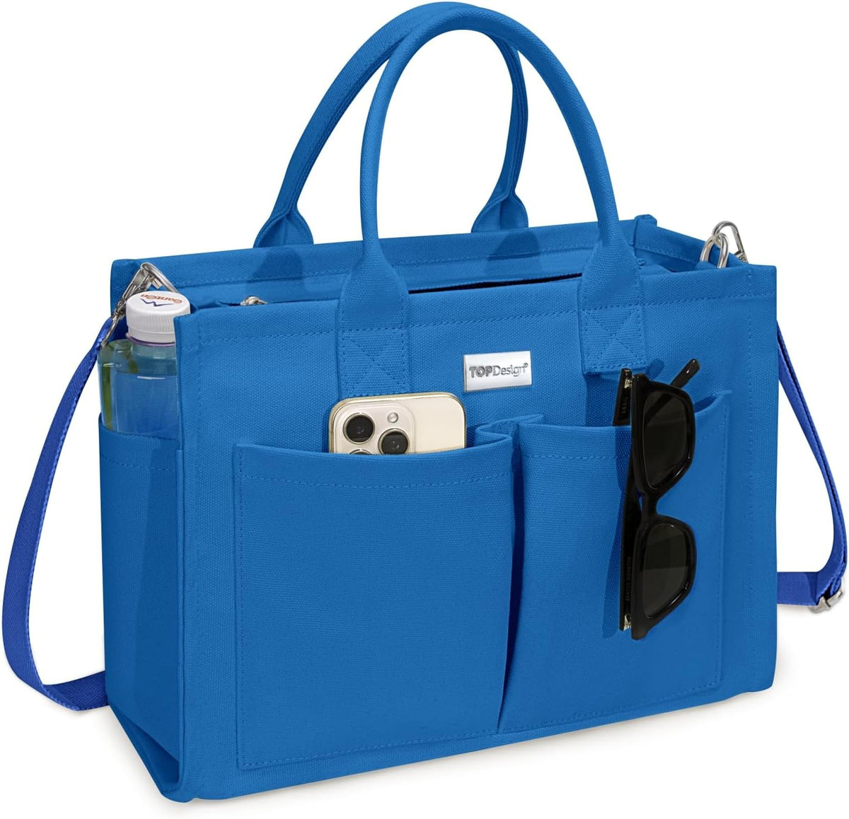 TOPDesign Bolso de Lona Resistente para Mujer, Bolso Bandolera\/de...