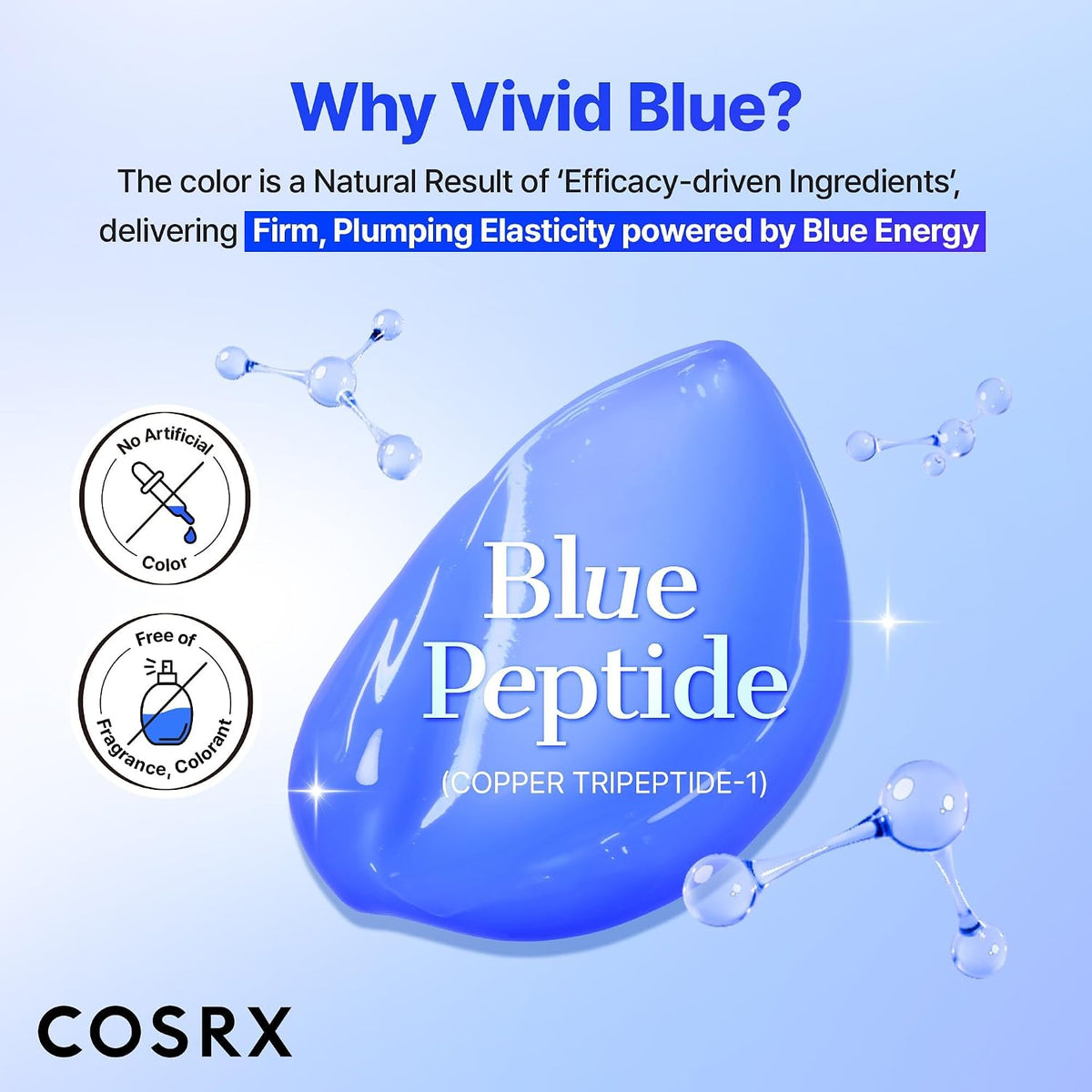 COSRX The Blue Copper Peptide Bakuchiol Cream, antienvejecimiento c...