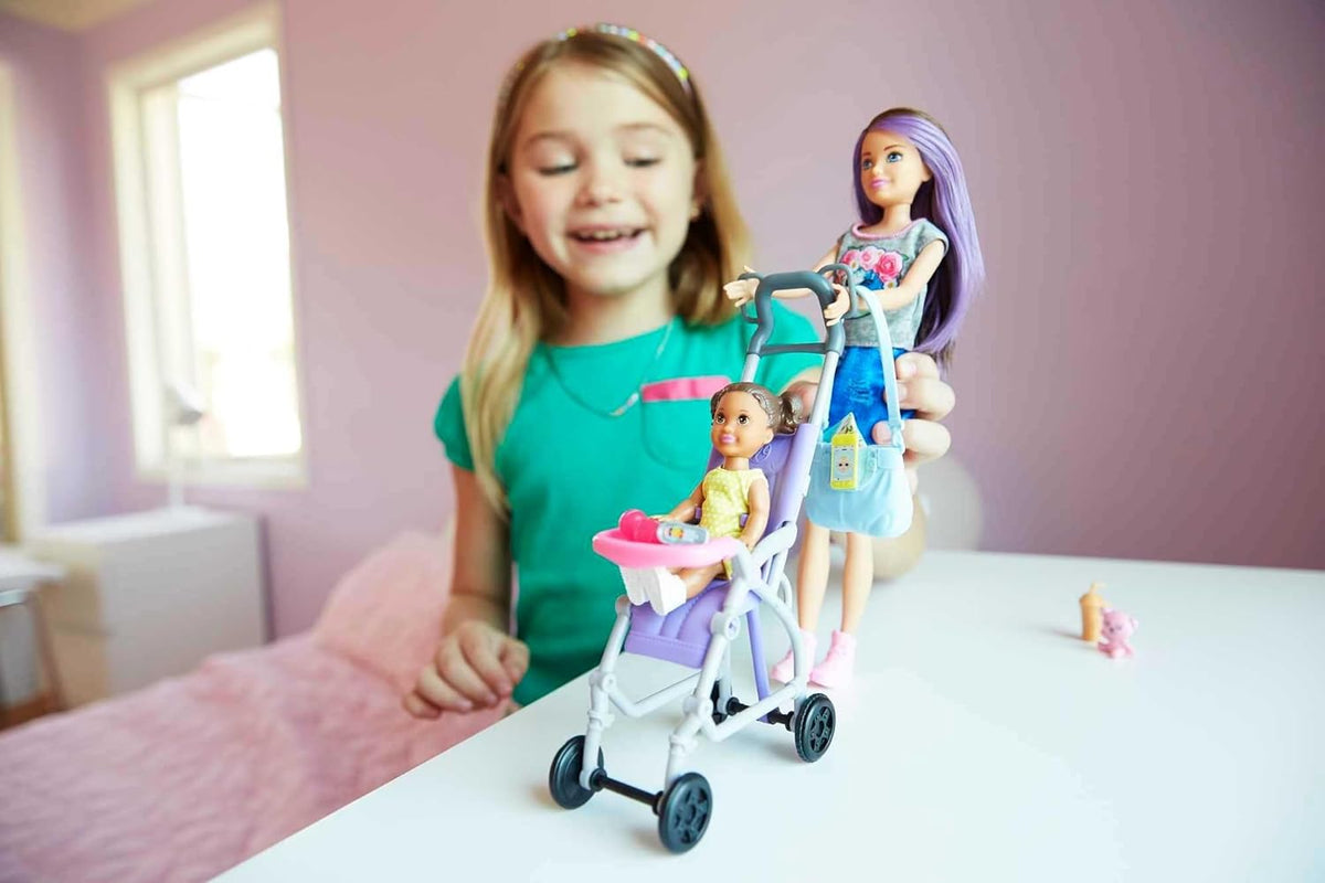 Barbie Skipper Babysitters Inc Juego de 2 muñecas y accesorios con...