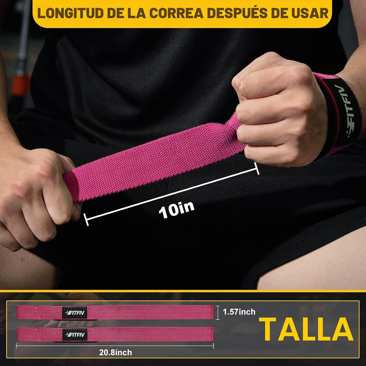 FITFIV Correas de levantamiento para levantamiento de pesas, correa...