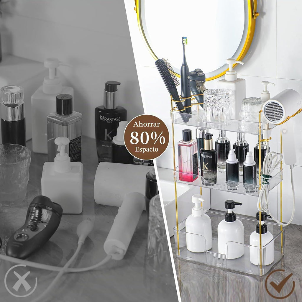 YCIA&amp;DONE Organizador de Lujo para Mostrador de Baño, Organizad...