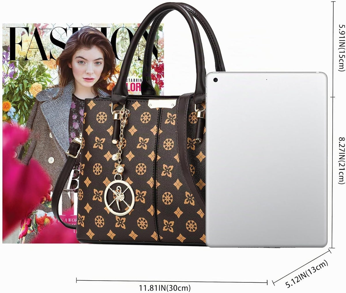 KURGOOL Bolsos y bolsos de mano para mujer, bolso de hombro con asa...