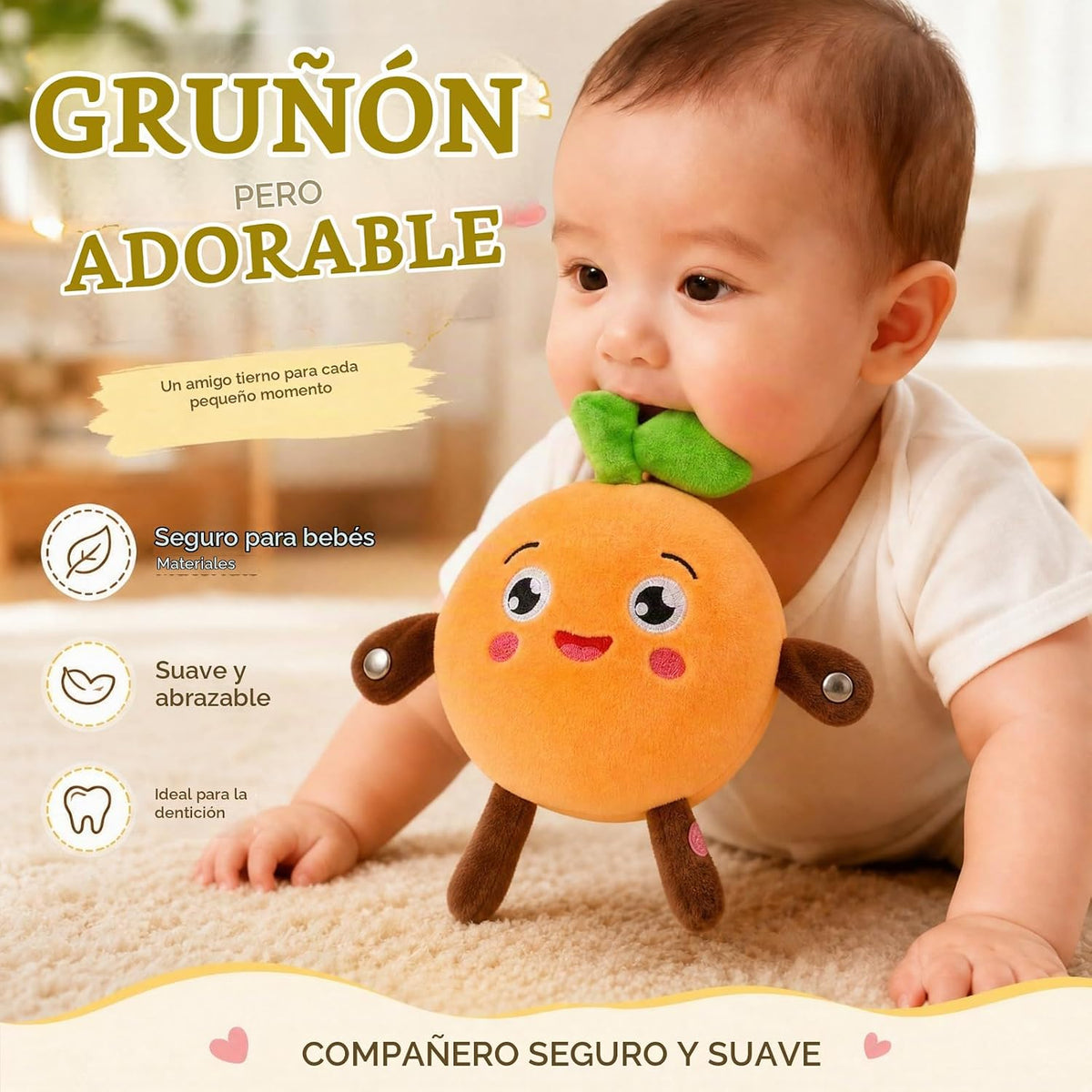 DoddyFun Juego de juguetes de peluche interactivos con música para...