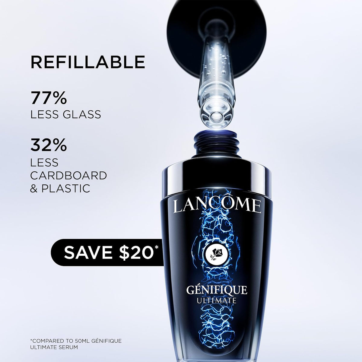 Lancôme Génifique Ultimate Recovery Serum - Suero facial hidratante...