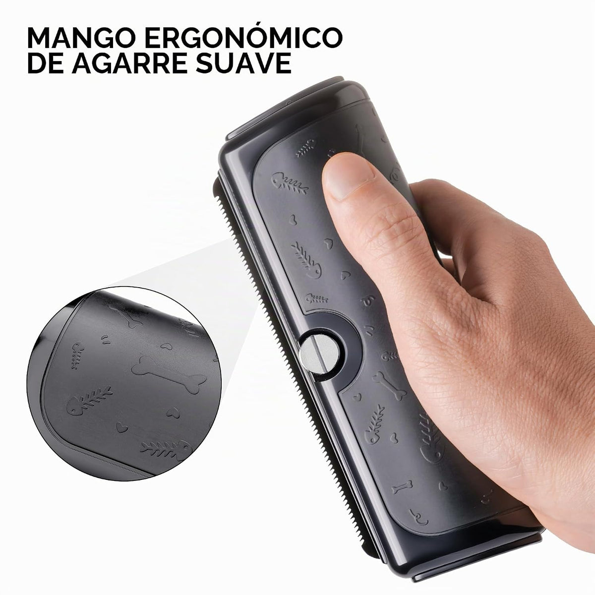 PetPog - Cepillo para perros para pelo corto, color negro | Hoja de...