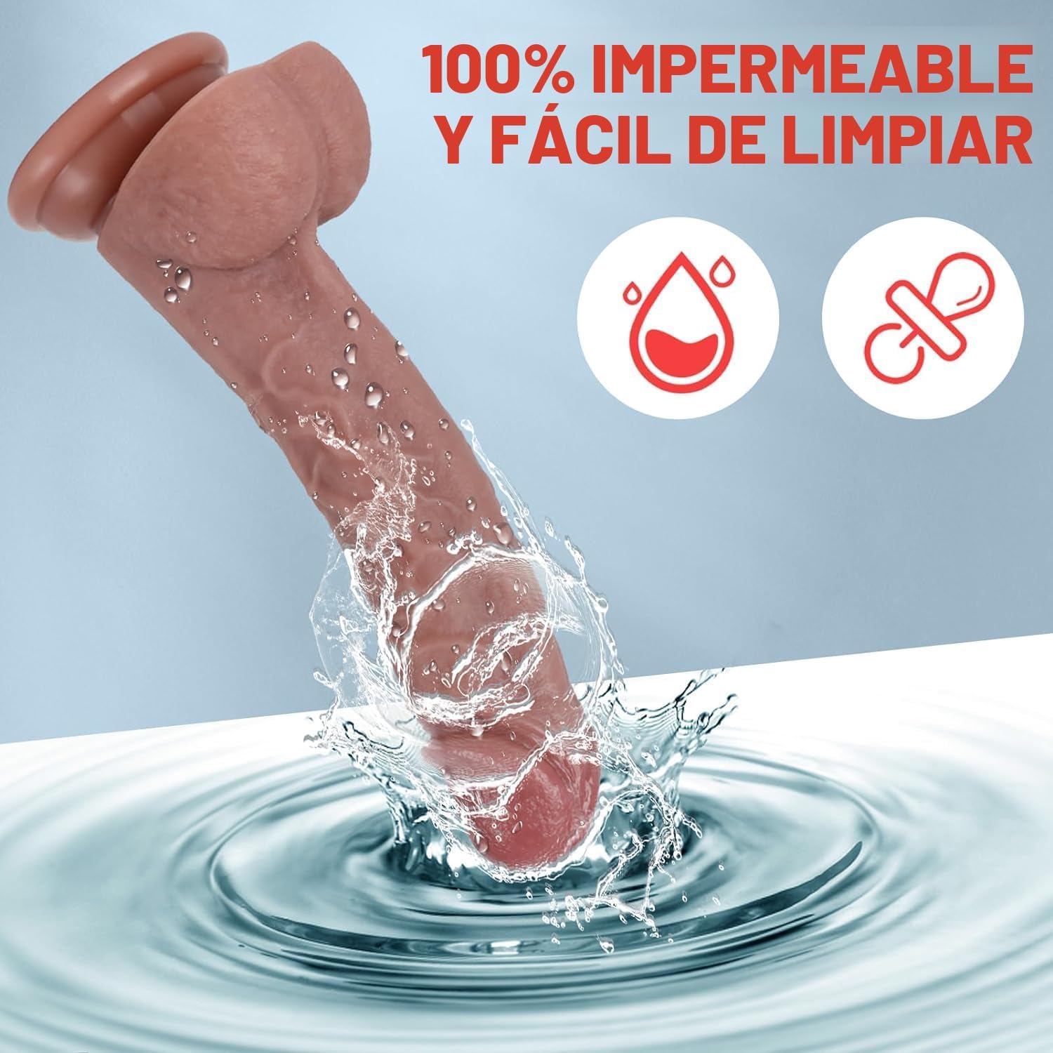 Kstert - Consolador de silicona líquida realista de carne de 7.8 pu...