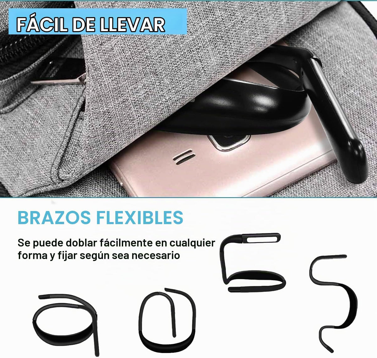 LALAKU - Luz de lectura LED para el cuello, luces de libro para lee...