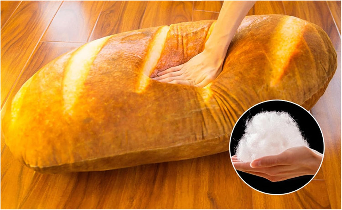 Levenkeness - Almohada en forma de pan 3D, suave almohada de simula...