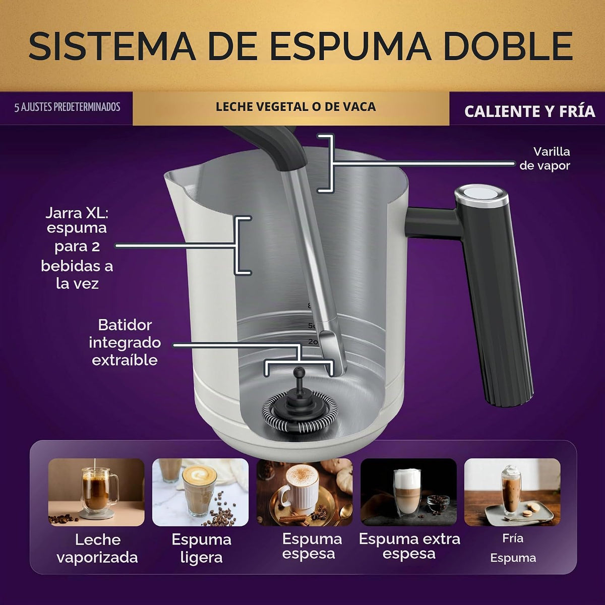 Ninja Luxe Café Pro Series, máquina de café expreso, café por goteo...