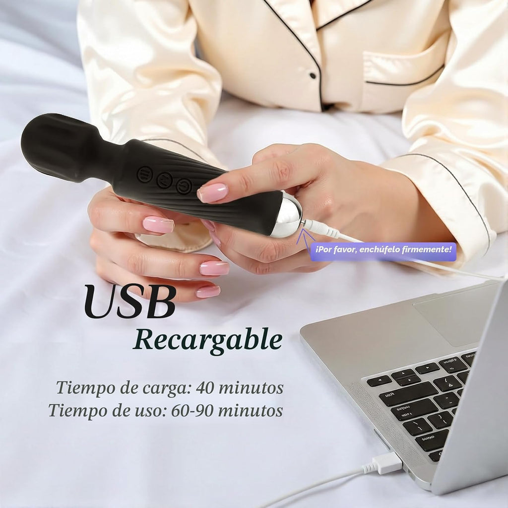 Vibrador de Varita | Juguetes Sexuales Vibrador Consolador para Muj...