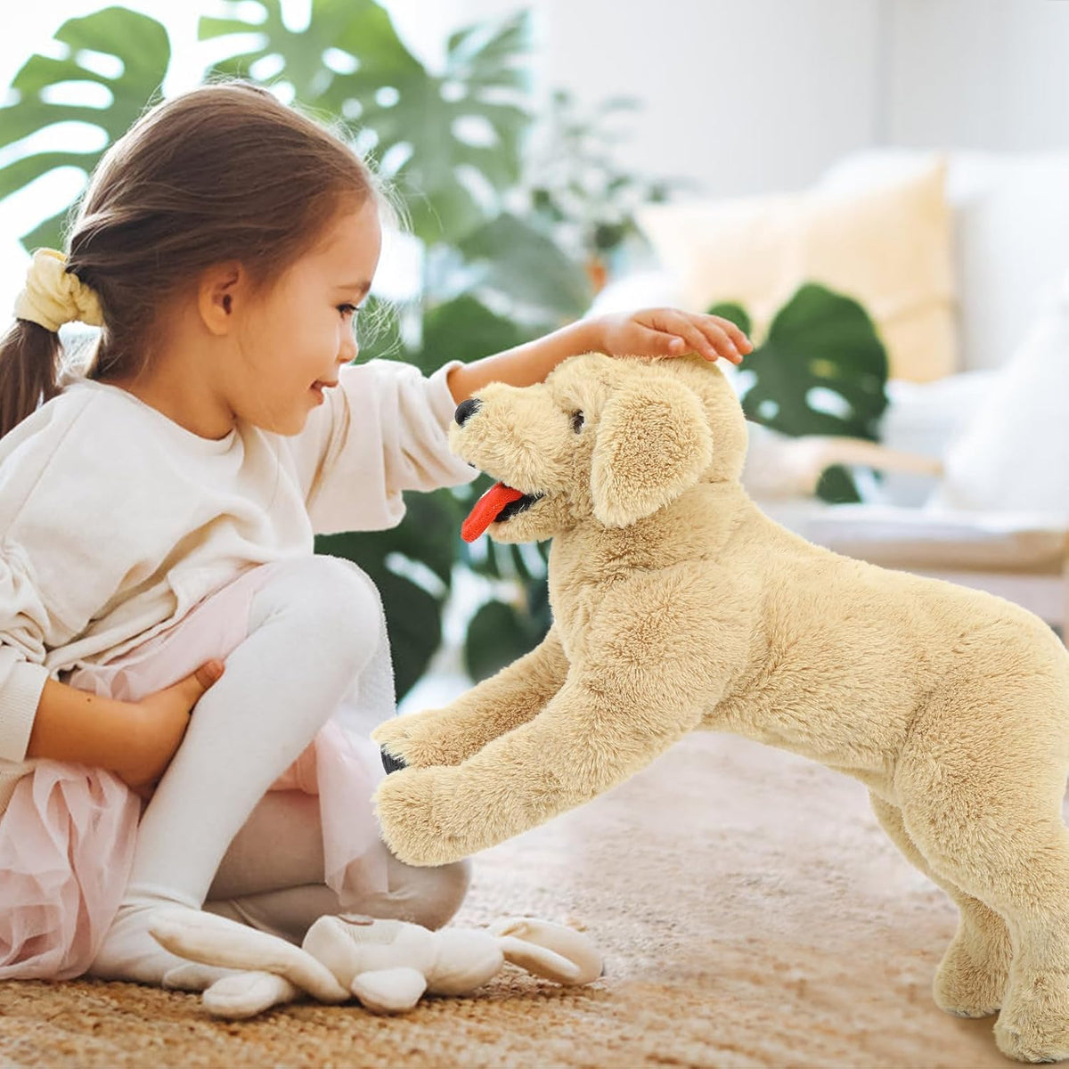 Lanmore 53 cm de animal de peluche de perro cachorro grande de pelu...