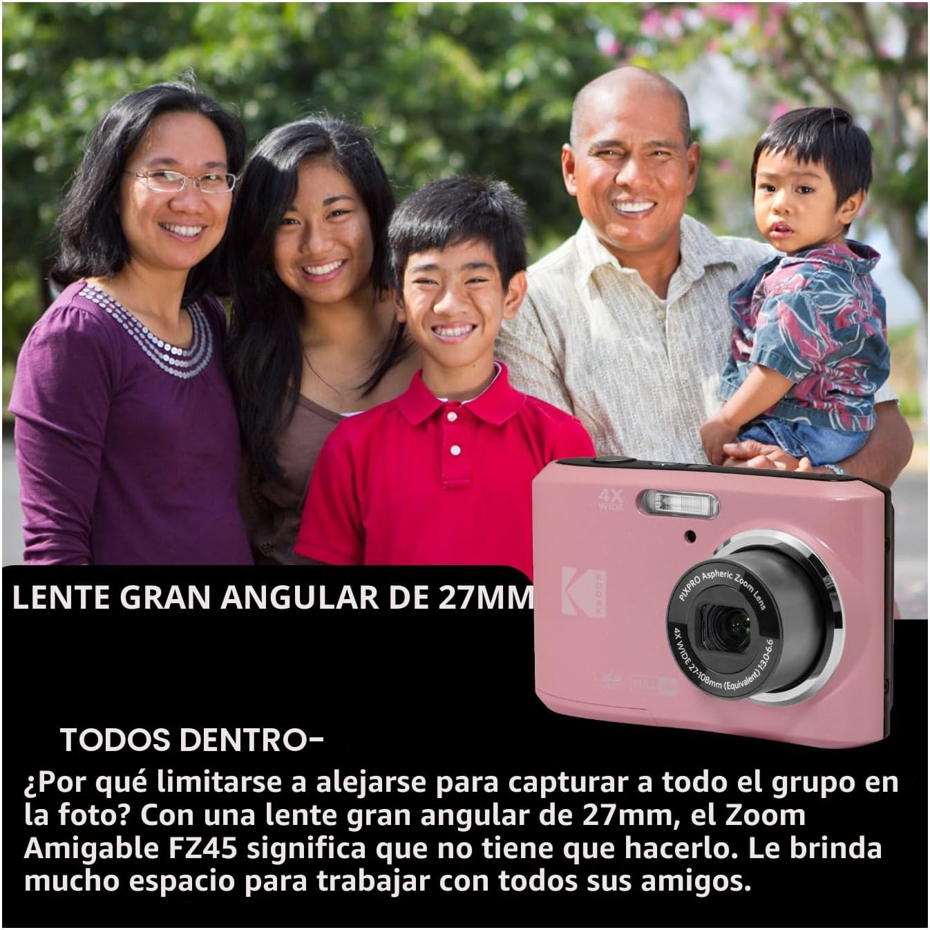 Kodak PIXPRO FZ45 Friendly Zoom 16MP 1080p Cámara digital Full HD (...