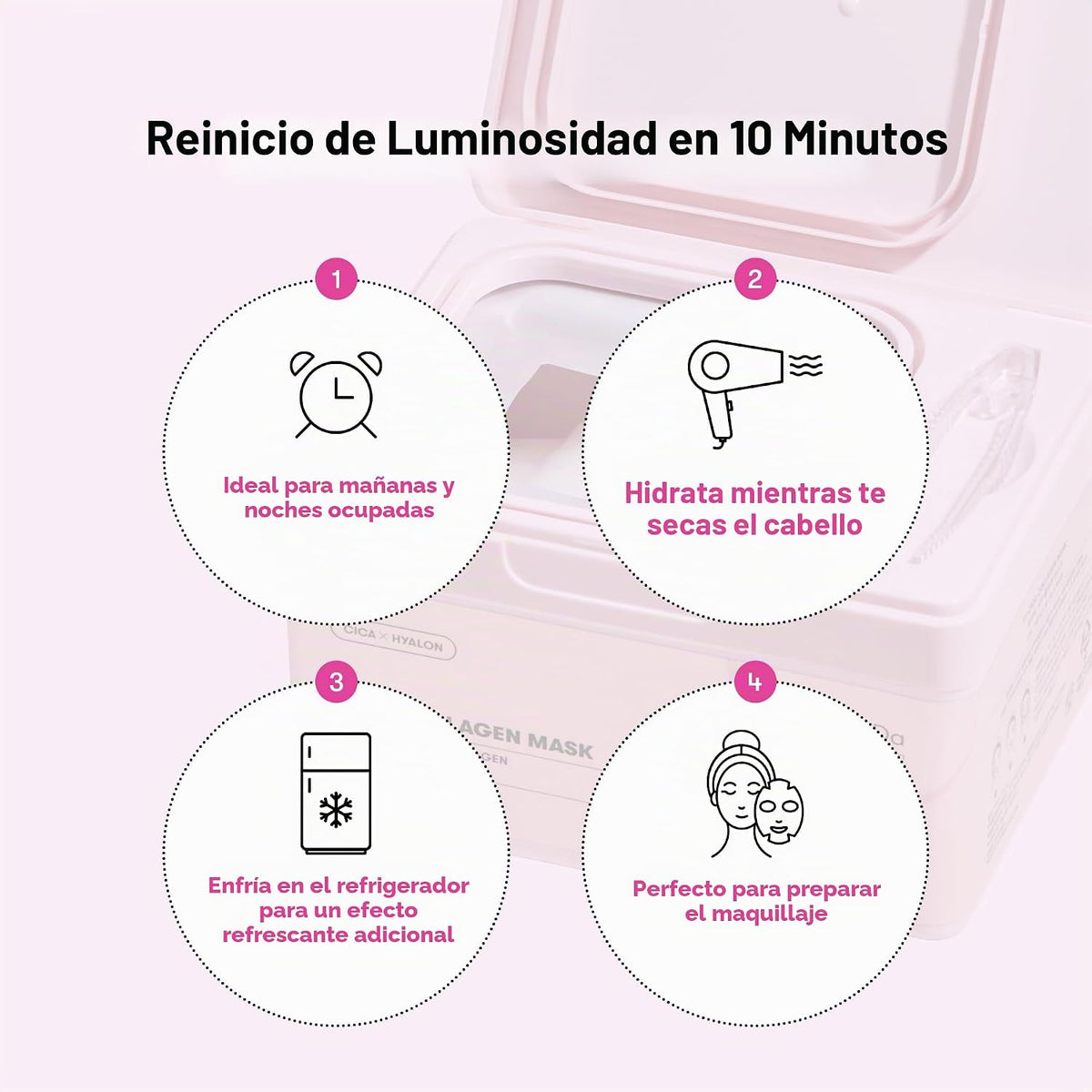 VT COSMETICS CICA Mascarilla diaria de colágeno, 30 mascarillas en...
