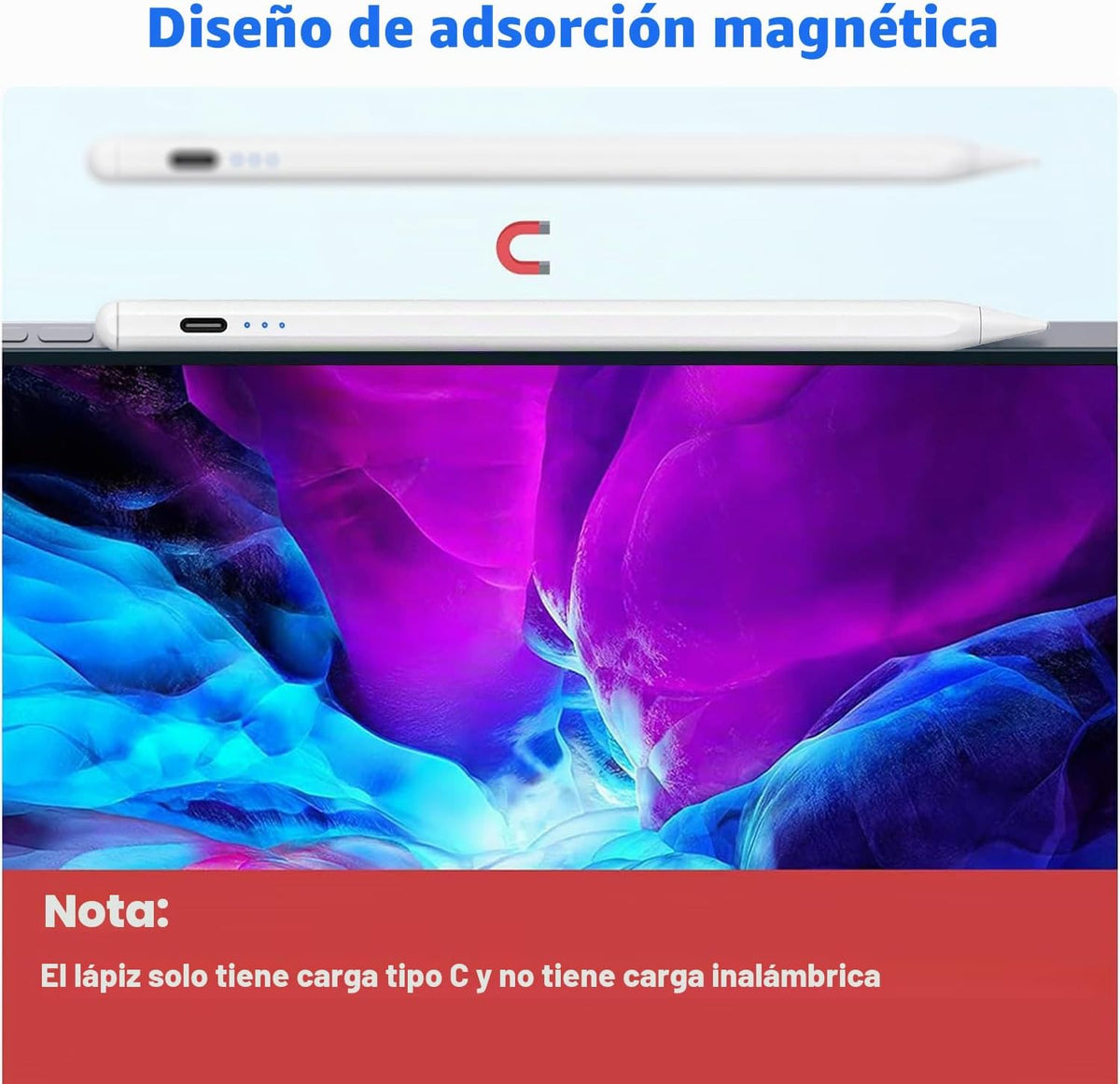 Lápiz óptico para Apple iPad A16\/11th 2026-2018 iPad Pencil A16\/1...