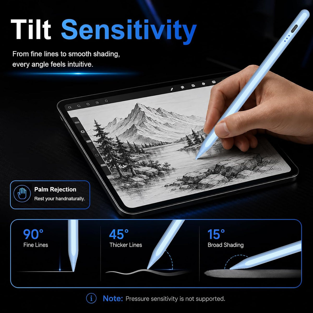 HATOKU Stylus Pen para Apple iPad 2018-2026 para tomar notas y dibu...