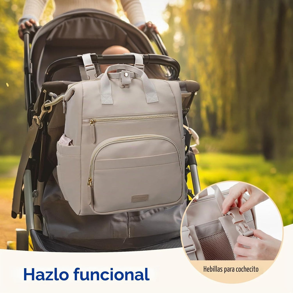 mommore Mochila de neopreno para pañales de bebé, pequeña y ligera,...