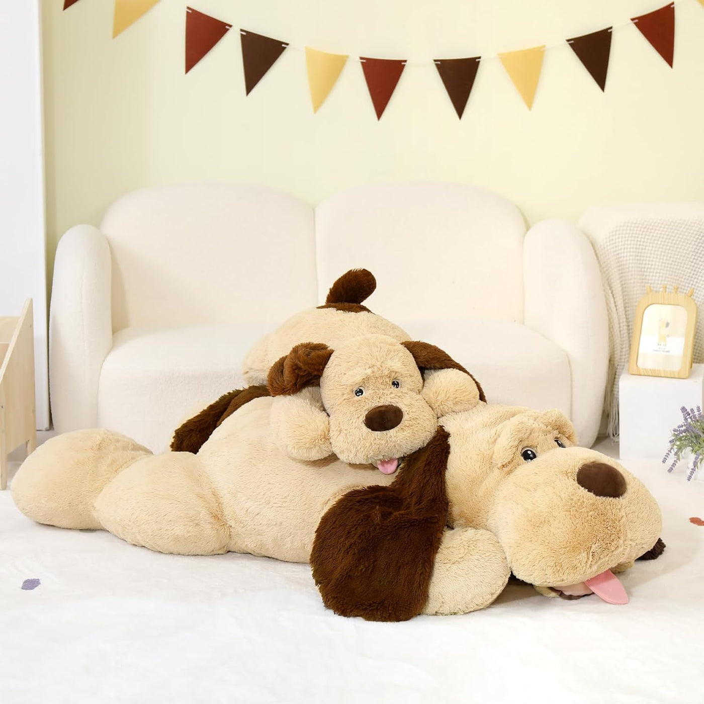 MaoGoLan Peluche de perro gigante, perro de peluche grande de 31 pu...