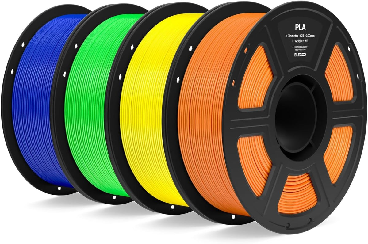 ELEGOO Filamento PLA para impresora 3D de 8.8 lbs, naranja\/amarill...